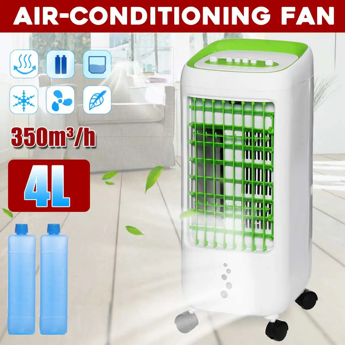 

75W Air Conditioner Fan 3 Stalls Quiet Chiller Strong Refrigeration Air Conditioning Fan For Student Dormitory Home Office 220V