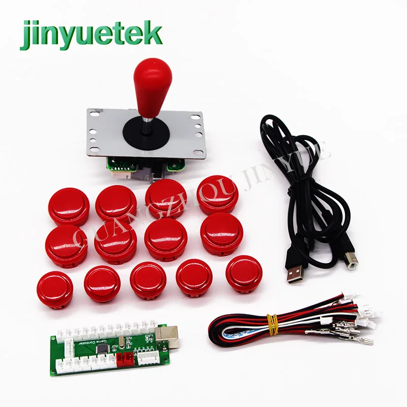 

New Version kit arcade set 1 player joystick button bartop kit mandos controle sanwa botones fliperama maquina arcade diy case