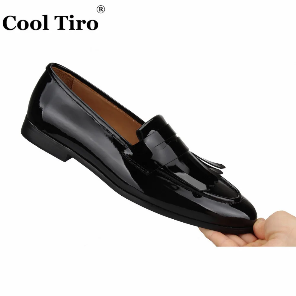 Black patent leather Loafers Men Moccasins (14)