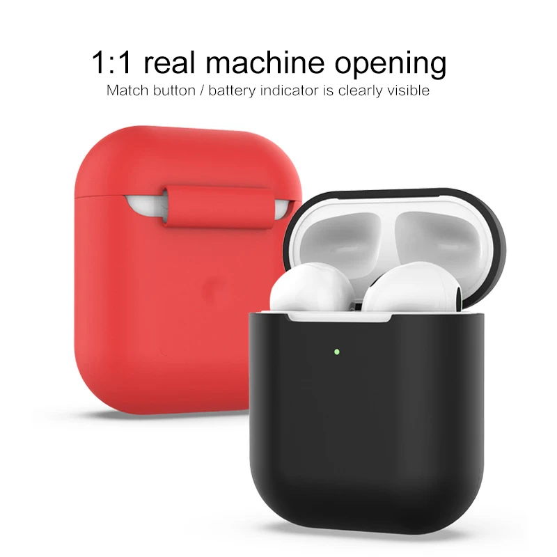 

Soft Silicone Case For Apple Airpods2 Shockproof Cover For Apple AirPods 2 thickening Earphone Cases Air Pods2 Protector Case
