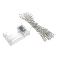 30 LEDs Battery Powered String Lights Red Stripe for Wedding Party Christmas