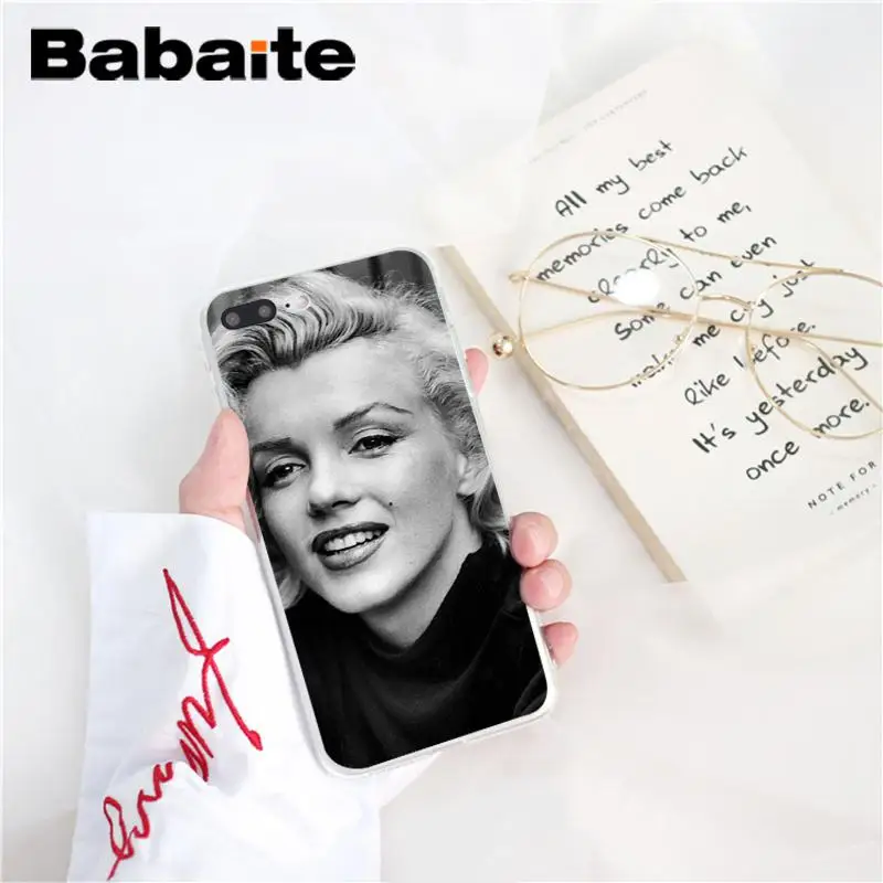 Babaite marylin monroe, TPU, аксессуары для телефонов, чехол, оболочка для iPhone 8, 7, 6, 6S Plus, X, XS MAX, 5, 5S, SE, XR, 10, чехол - Цвет: A11