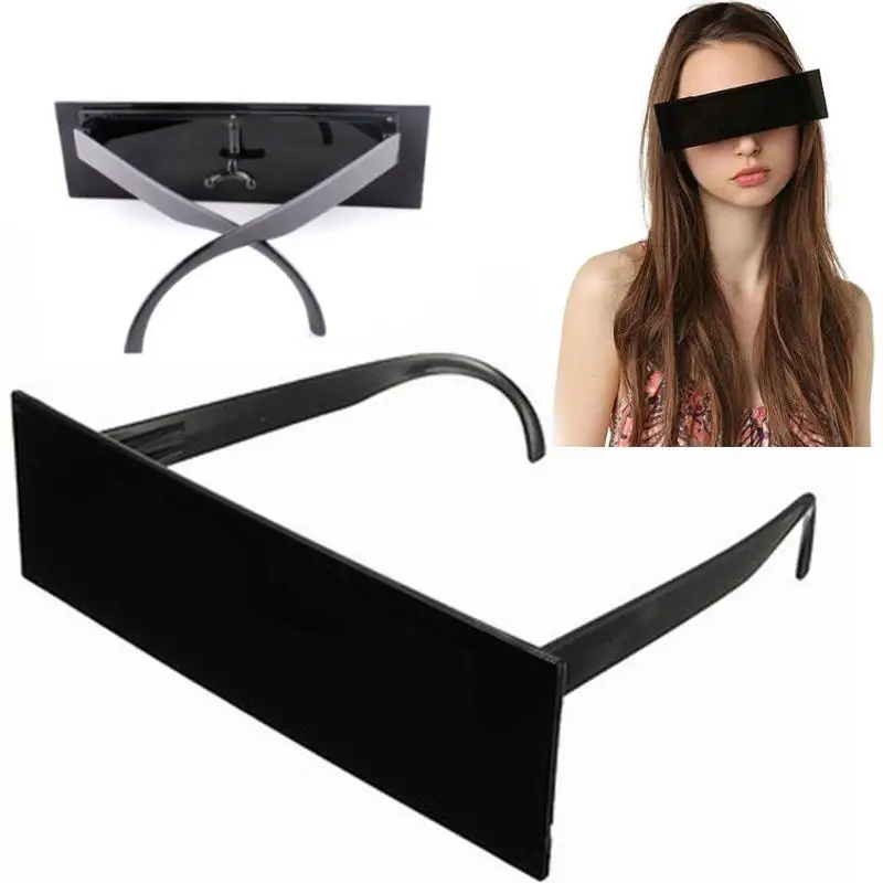 

Houkiper Fancy Glasses Photobooth Props Censor Bar Black Eye Covered Sunglasses Photo Booth Props Weeding Party Decoration