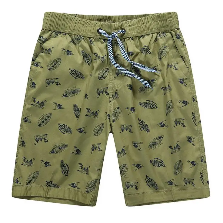 2020 de Alta Verão Qualidade Praia Masculina Solto Esporte Lazer Shorts Peixe Impresso Bordado Logo Calças Curtas Surf