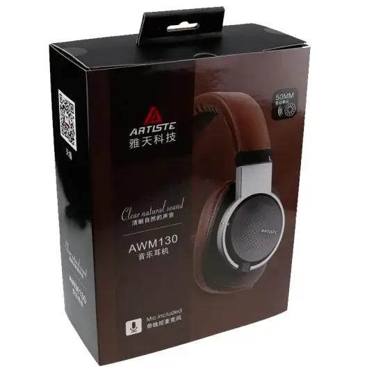 Высокое качество ARTISTE AWM130 HiFi наушники гарнитура с микрофоном и пультом