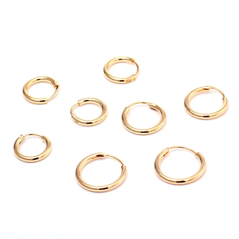 Золотые круглые мини-серьги из сплава нержавеющей стали, модные женские очаровательные серьги, кольцо для ночного клуба, ювелирные изделия, подарок для девушек