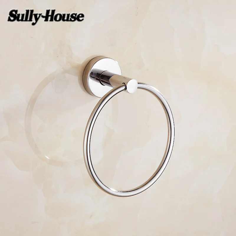 Круглая вешалка для полотенец из нержавеющей стали ванной комнаты Sully House