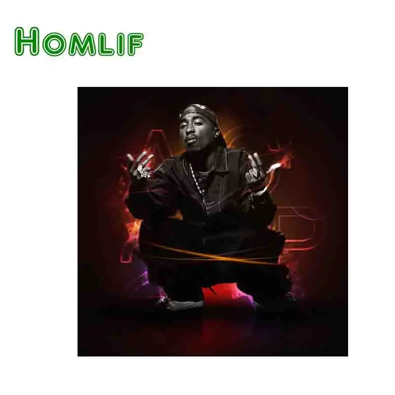 Полный квадратный сверло 5D DIY Алмазная вышивка 2Pac США Рэппер алмазная живопись