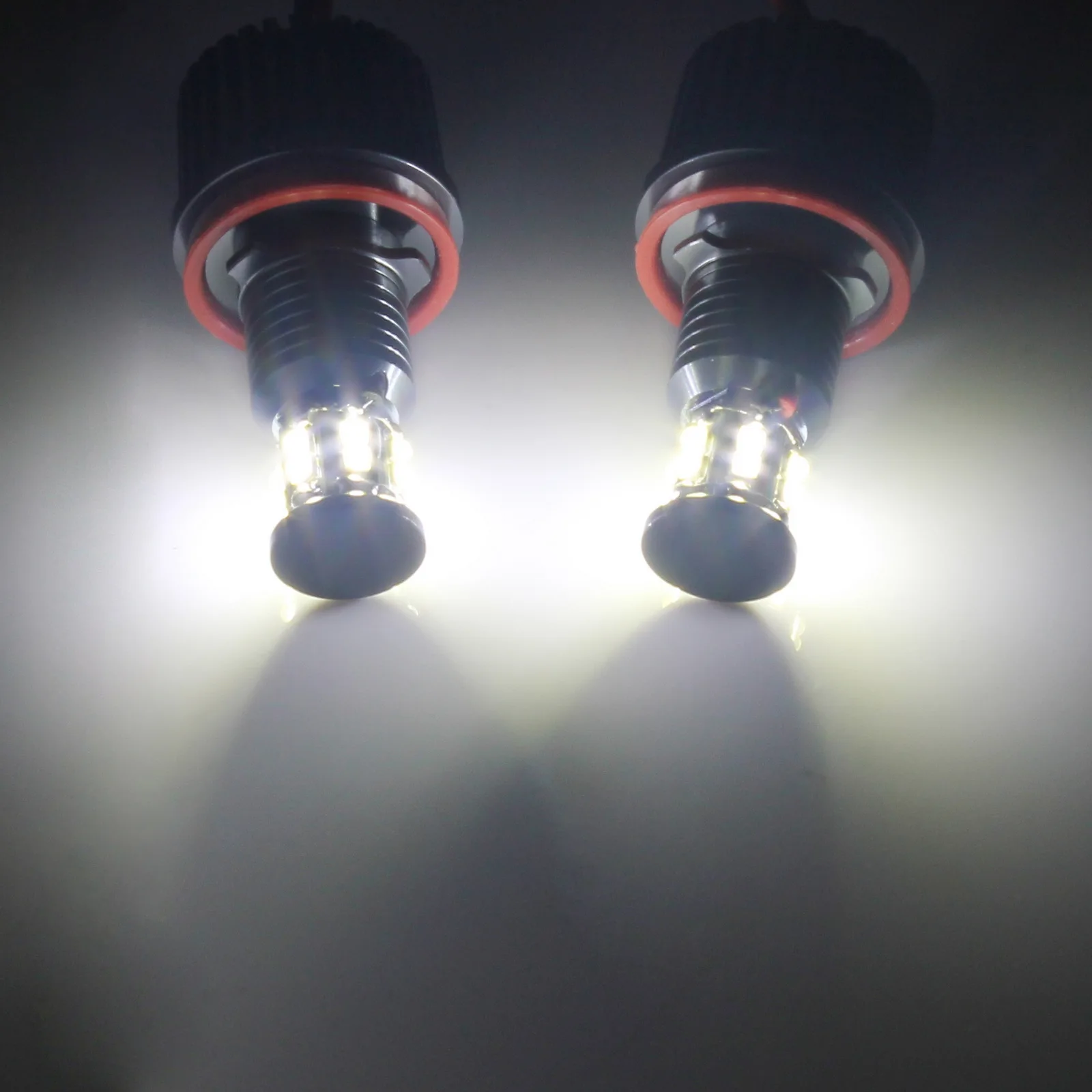 ANGRONG для BMW LED Ангельские Глазки 120 Вт галогенная лампа H8 E82 E90 E92 E60 E61 E63 E84