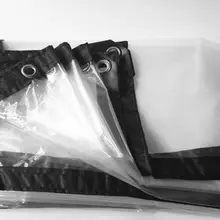 Тонкая прозрачная наружная крышка 1 м X 1 м 60%, из водонепроницаемого брезента, Трафаретный брезент. ткань для теплицы