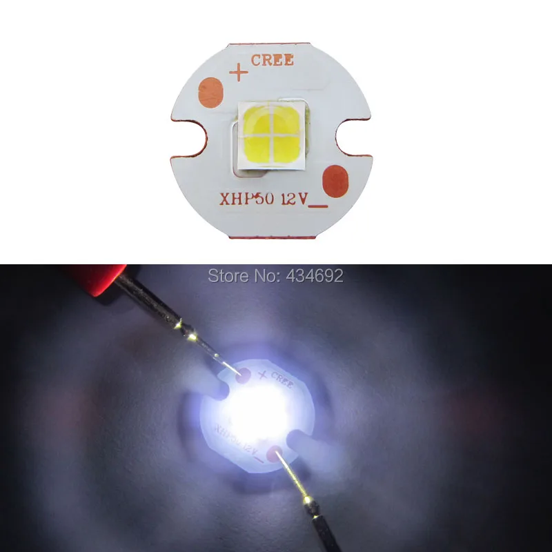 18 Вт 6 в 12 В Cree XHP50 XHP 50 теплый белый 3000 К Белый 6500 к светодиодный излучатель лампа на