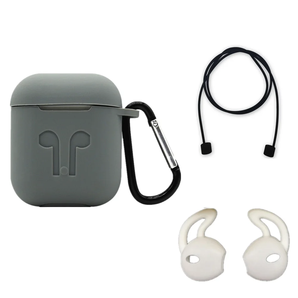 Five-piece Earphone Accessories For Apple Airpods Earbud Case Storage Box Soft Waterproof Silicone Mini Headset Protective Cover (16)