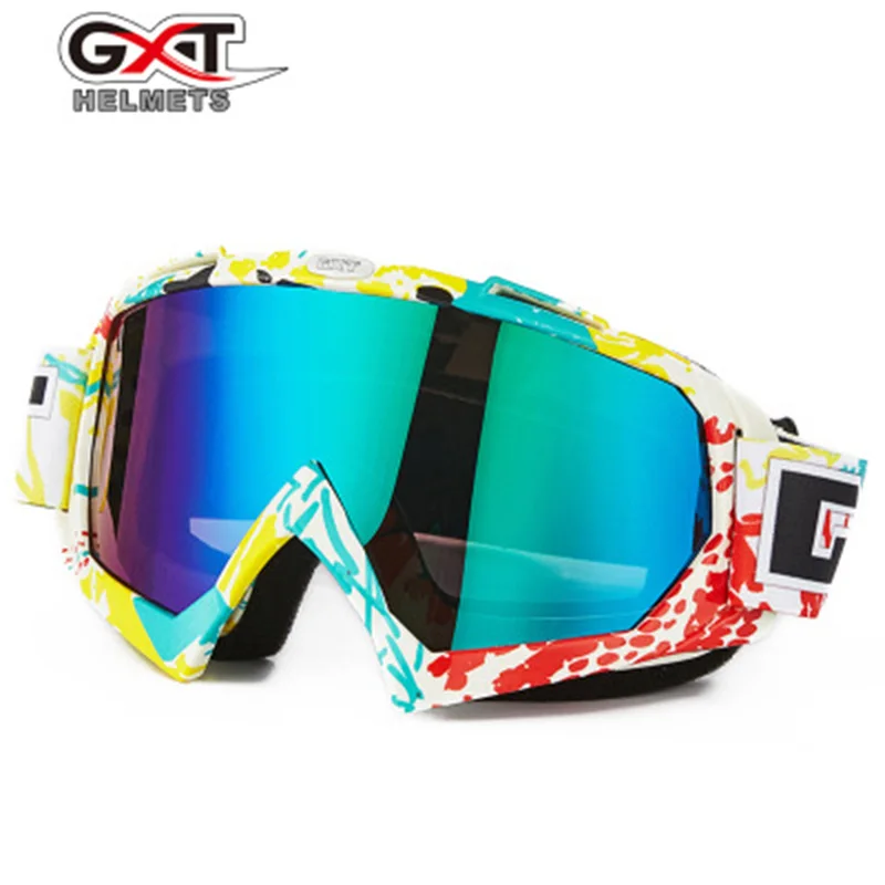 GXT موتوكروس نظارات دراجة نارية نظارات ATV MTB DH الزجاج يندبروف التزلج موتو الدراجة نظارات الزجاج الترابية خوذة الدراجة البخارية أقنعة عدسة