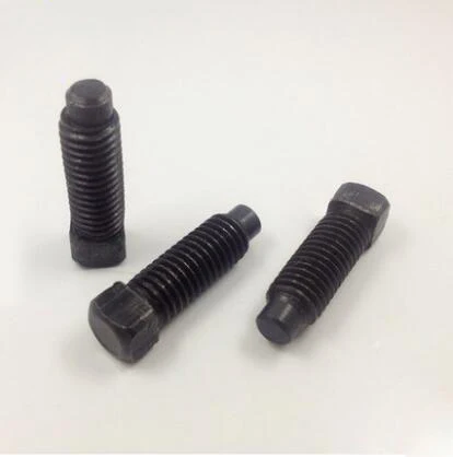 

10pcs M6 carbon steel tool holder screws square head long cylindrical end set screw screws bolt bolts 30mm-40mm length