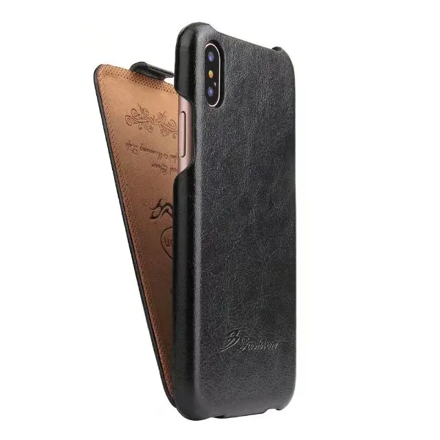 

for Apple iPhone X 10 Case Flip Up Down Style Fixed type Leather Flip Ultra thin Cover Protect Cases black for iPhone10 iphoneX