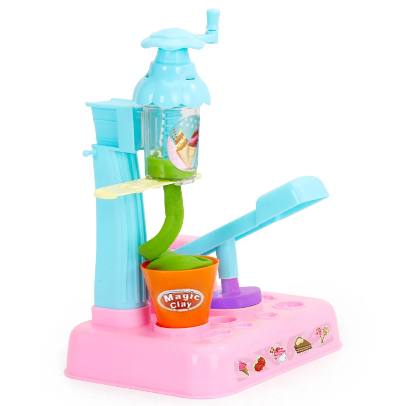 DIY 3D грязь, пластилин мороженое экструзионная машина лапша торт Пластилин Глина плесень Наборы инструментов ручной работы кухонные игрушки для детей