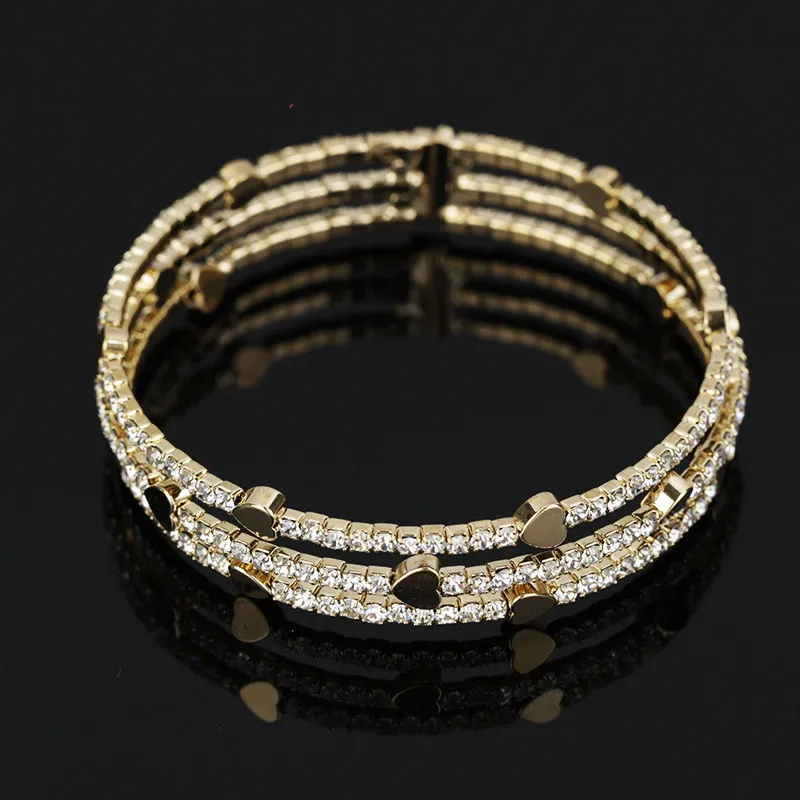 New-Heart-Pendants-Gold-Wedding-Bridal-Bracelet-Bangle-Jewelry-Adjustable-Bangles-Valentine-s-day-Gift-For (4)