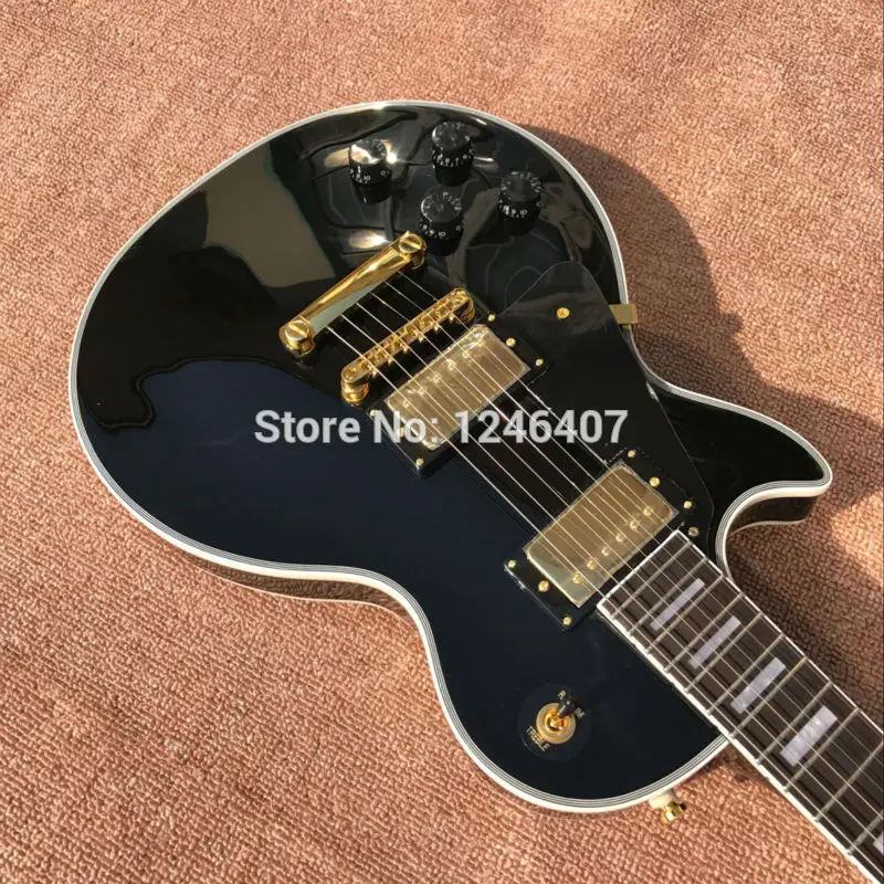 

New hottest LP black Left Handed Electric Guitar Free Shipping