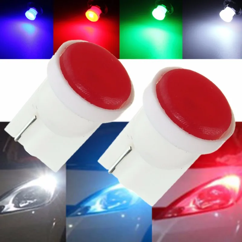 

2PCS T 10 194 W5W 20LM 0.5W Wedge COB Auto Car LED Light Instrument Licence Number Plate Light Lamp Bulb Dashboard Lamps