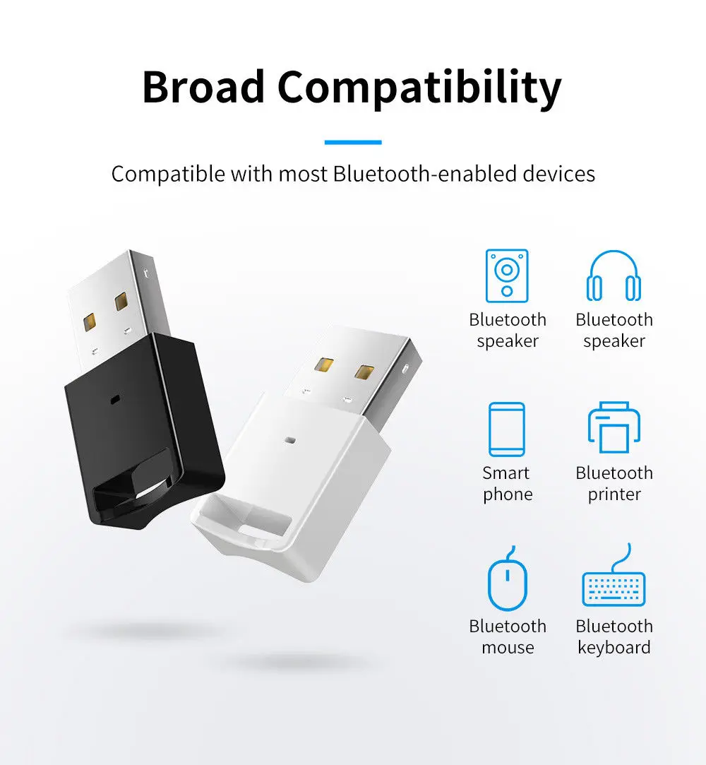 Беспроводной USB Bluetooth адаптер Dongle 4,0 Музыка Аудио приемник передатчик для компьютера портативных ПК