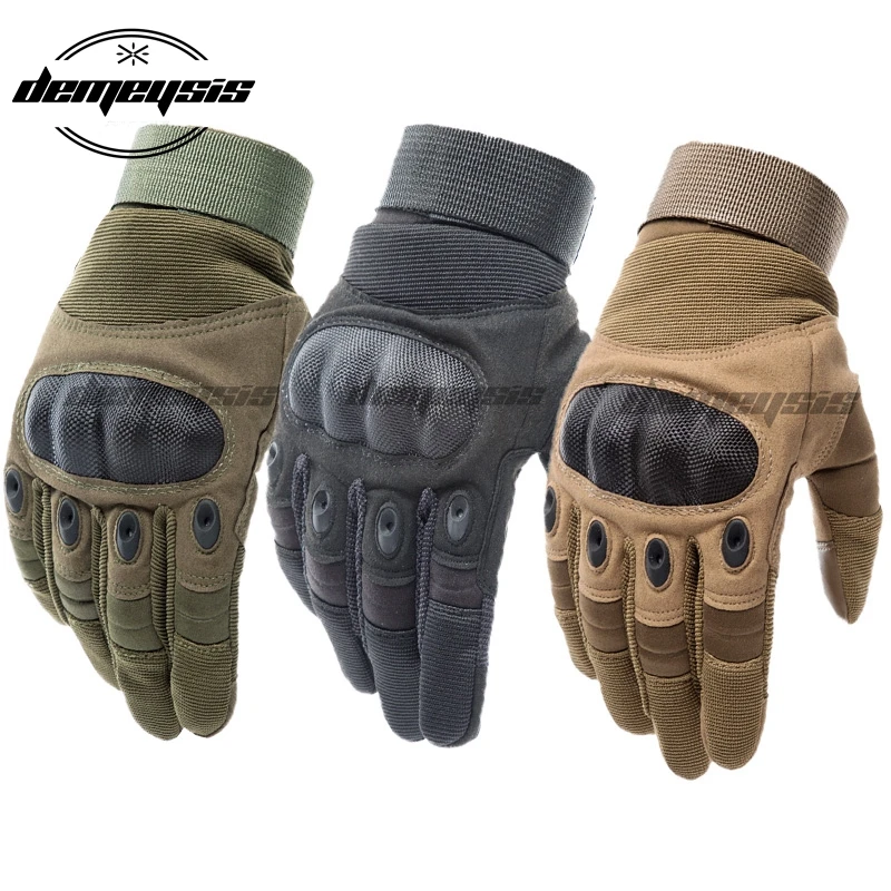 

Touch Screen Tactical Gloves Paintball Airsoft Shooting Combat Glove Anti-Skid Army Military Hard Knuckle Full Finger Gloves