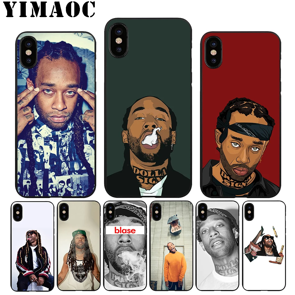 YIMAOC A56 Ty Dolla Sign Cool Soft Silicone Case for iPhone 11 Pro Xr Xs Max X or 10 8 7 6 6S Plus 5 5S SE |
