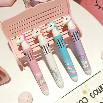 

MIRUI Novelty Stationery 10 Color Gel Pens Cute Cartoon Unicorn Signature Pens Kawaii Student Color Pen School Office Supplies