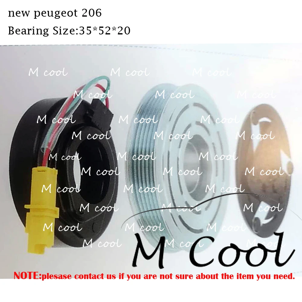 

Brand New AC Compressor Clutch For Peugeot 206 NEW 3008 1.6 Diesel Bearing Size:355220 Pulley Outer Diameter:119mm