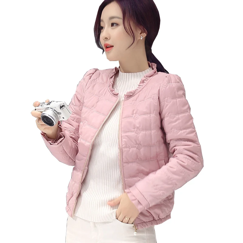 TAJIYANE зимняя женская обувь пальто и куртки в Корейском стиле Kawaii розовая куртка Для женщин свет тонкое пальто вниз хлопок парка Chaqueta Mujer ZL278