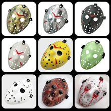 Halloween Mask Voorhees Friday Stylish Jason the 13th Horror Hockey Mask Scary Halloween Mask Party Masks Night Jason Mask beier stainless steel biker jason voorhees hockey halloween mask pendant necklace with red colour antique cool jewelry bp8 362
