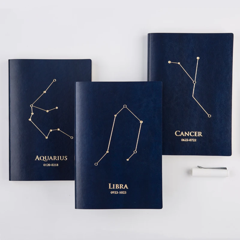 

NNRTS stationery 12 Constellation Schedule book A5 notebook Creative blue star book