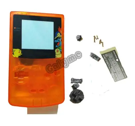 Многоцветный w/кнопки пластиковый корпус чехол для Gameboy цвет GBO DMG Shell w ограниченная пластиковые экранные линзы игровая консоль - Цвет: Белый