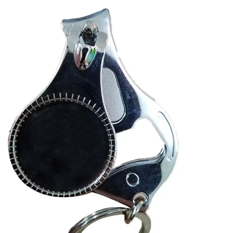 

2018 Professional Nail Clippers Stainless Steel Nail Nail Clipper 3 in 1 Nail Cutter Bottle Opener Keychain Portbale for Travel