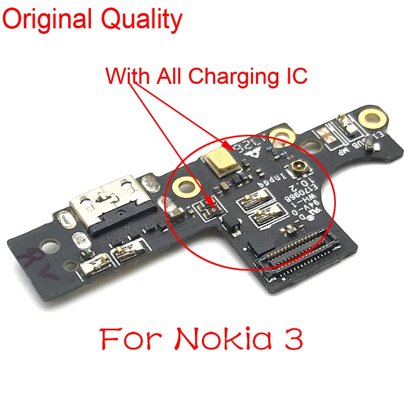 Новая зарядная Плата USB для Nokia 3 TA-1020 TA-1032 Micro Dock Connector зарядный порт гибкий кабель