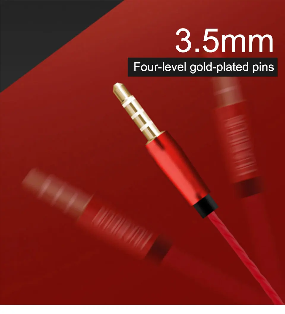 Earphones Metal Magnetic Stereo sports Bass Headset 3.5mm In-Ear Earbuds Earphone With Microphone headphones for Smart Phone (8)