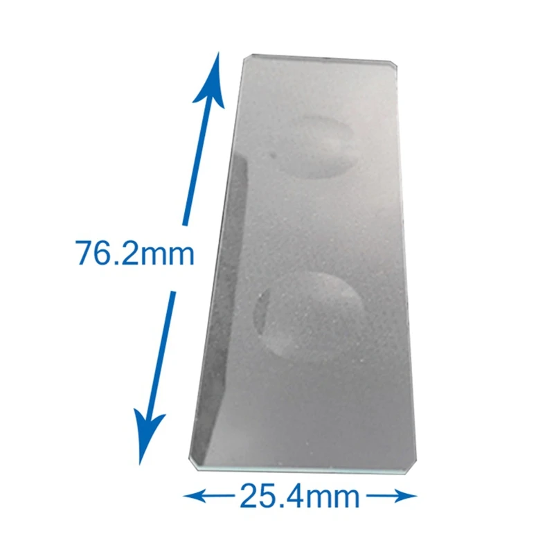 5 шт. многоразовые " x 3" лабораторный Двойной Вогнутый Биологический микроскоп пустые стеклянные слайды лабораторные Расходники для жидкого образца