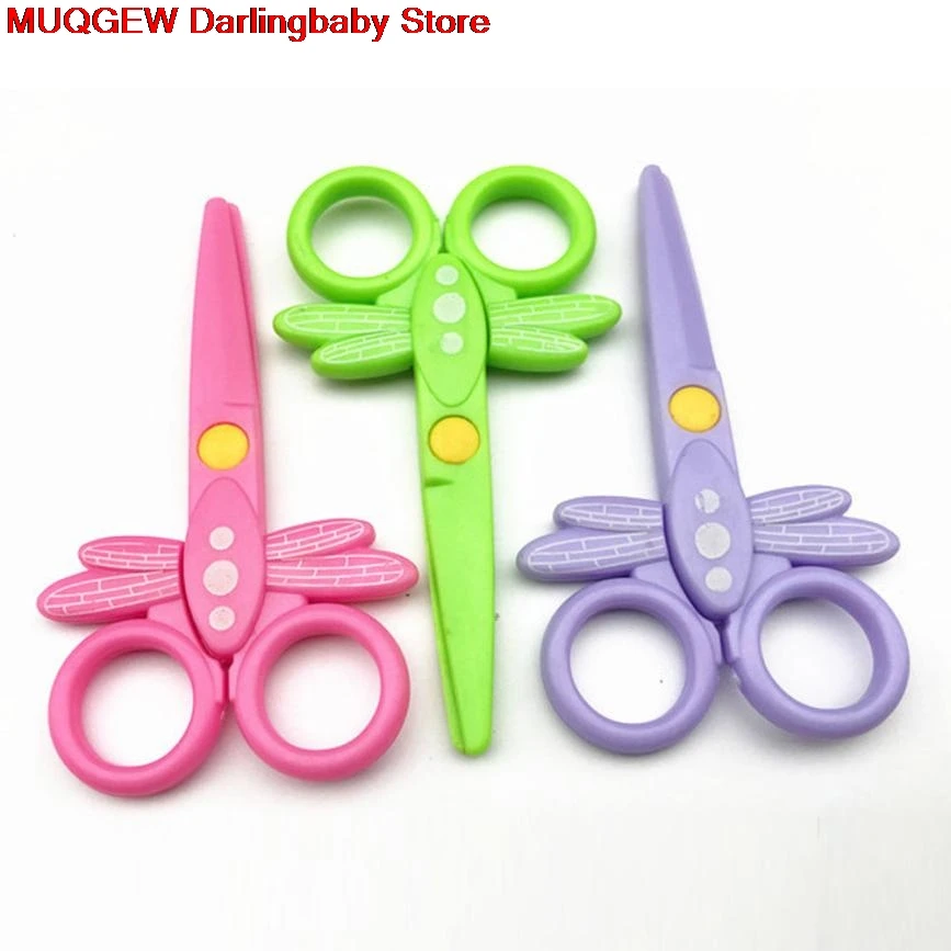 

Funny Gadgets Good Quality Safety Paper Cutting Plastic Scissors Children Handmade Toys For Children Pretend Play Tool Toys Gift