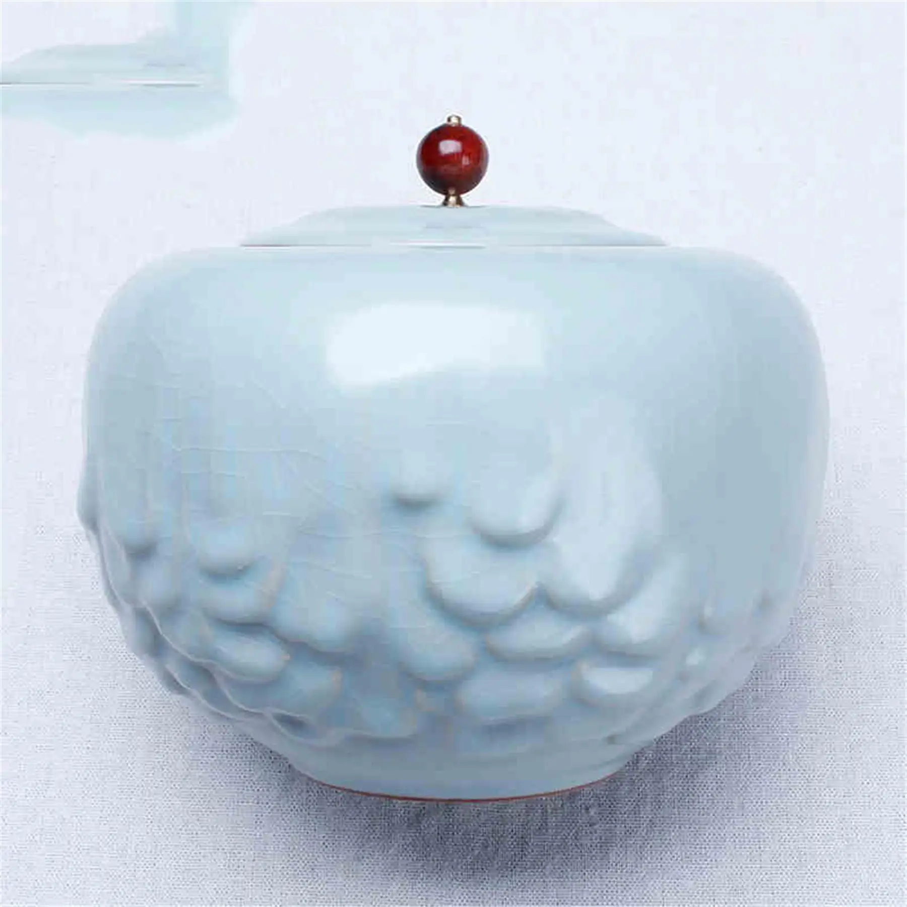 All hand Tuba Storage seal box Ceramic tea caddy Tea pot Kung Fu tea accessories