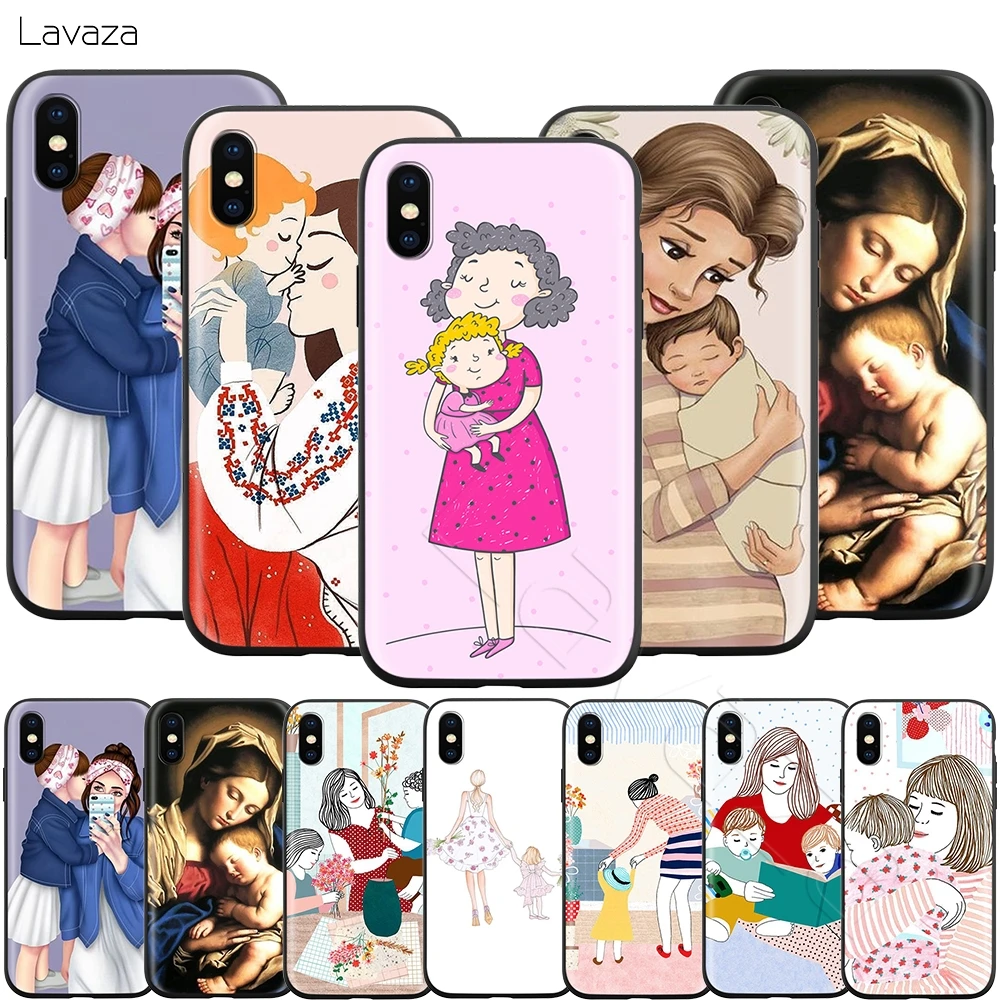 Lavaza нежный красивый чехол для мамы и ребенка iPhone 11 Pro XS Max XR X 8 7 6 6S Plus 5 5s se |