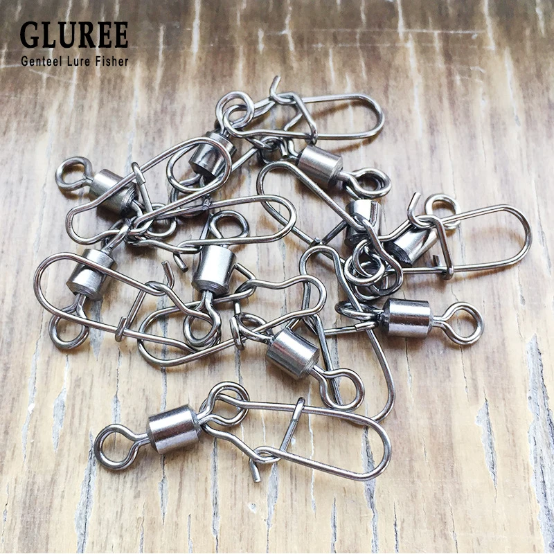GLUREE 1 шт. 2 #4 #6 #8 #10 # медный сплав рыболовный соединитель петля контактный