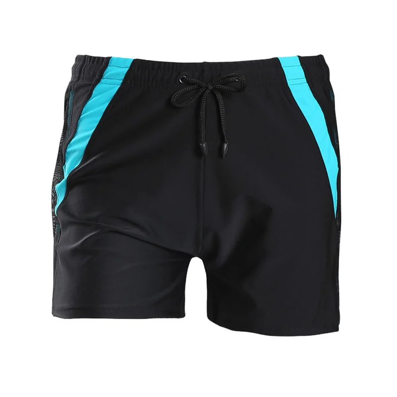 

HEFLASHOR Men beach Shorts Summer 2019 Quick Dry Loose pool swimming Short Trousers Patchwork High Waist bathing brief swimwear