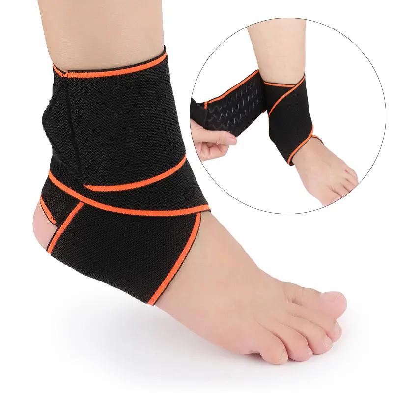 

1Pcs Adjustable Ankle Brace Support Protector Breathable Nylon Material Super Elastic and Comfortable Perfect for Sports