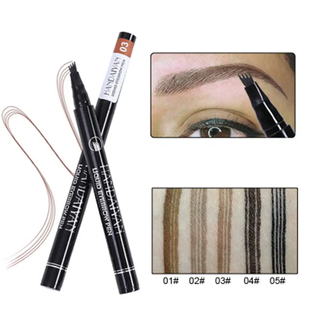 

4 eyebrow pencil waterproof and durable four-pronged eyebrow pencil