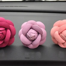 Корейский женский автомобильный освежитель воздуха в виде камелии, автомобильные аксессуары для украшения автомобиля XCZ552