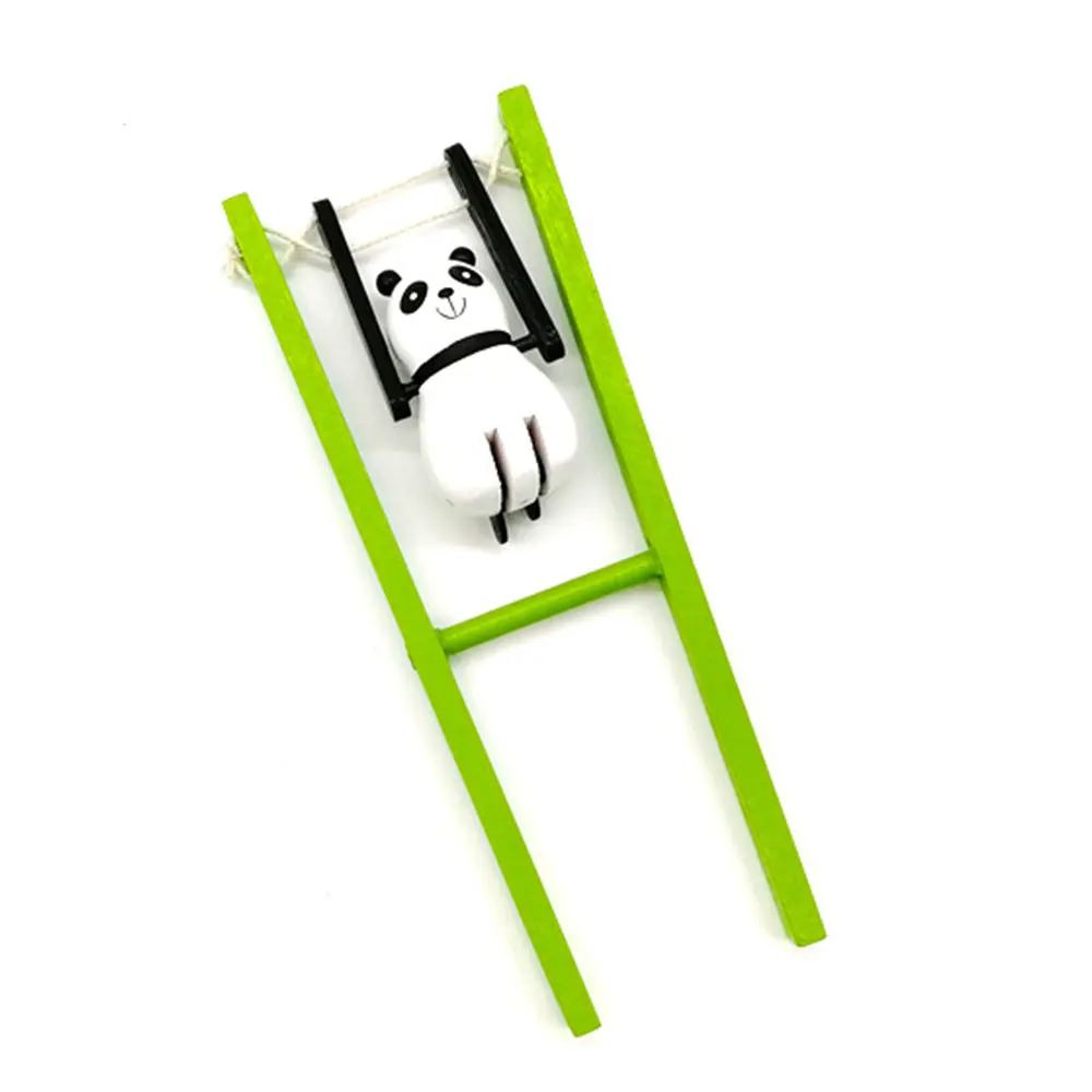 Pull String Panda поворотные заводные игрушки деревянный узор Подарочная тренировка координация Детские Классические игрушки Обучающие игры