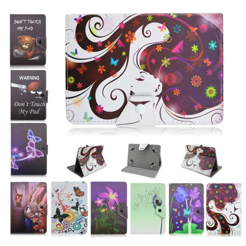 

7 inch Universal Tablet PU Leather Magnetic Cover Case For Android Tablet PC for Irbis TX37/TX54/TX34 w/Center Film D492A