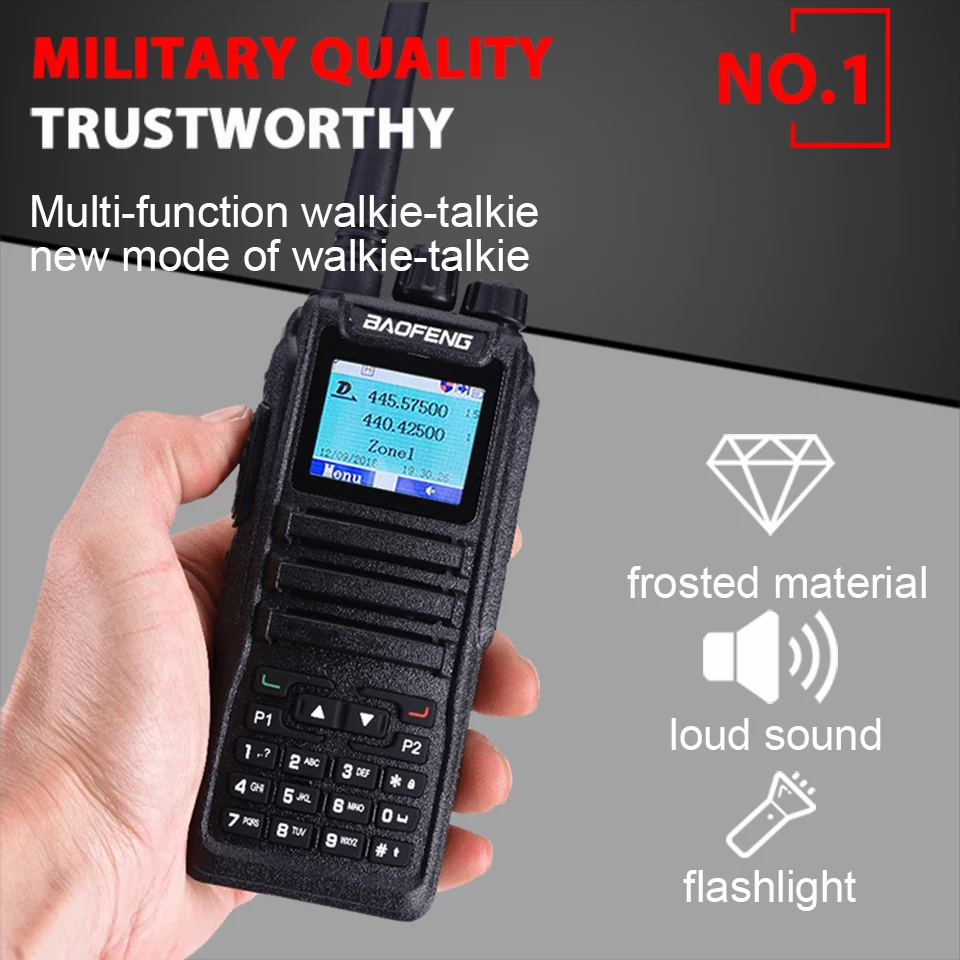 Baofeng цифровой DM-1701 Walkie Talkie Tier 2 Dual Time Slot двухдиапазонный двухсторонний радиоприемник DMR Ham любительская радиостанция HF трансивер