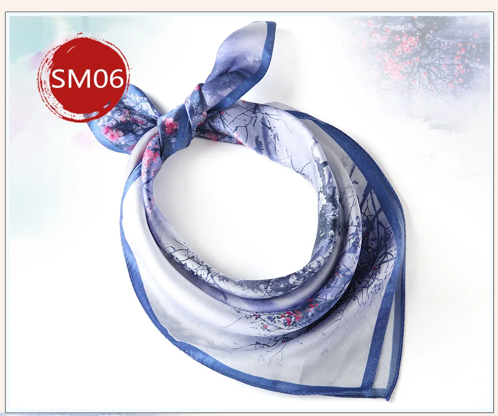 DANKEYISI шелковый шарф Женская шаль весна осень шелковый шарф квадратный платок маленький платок модные шарфы высокое качество