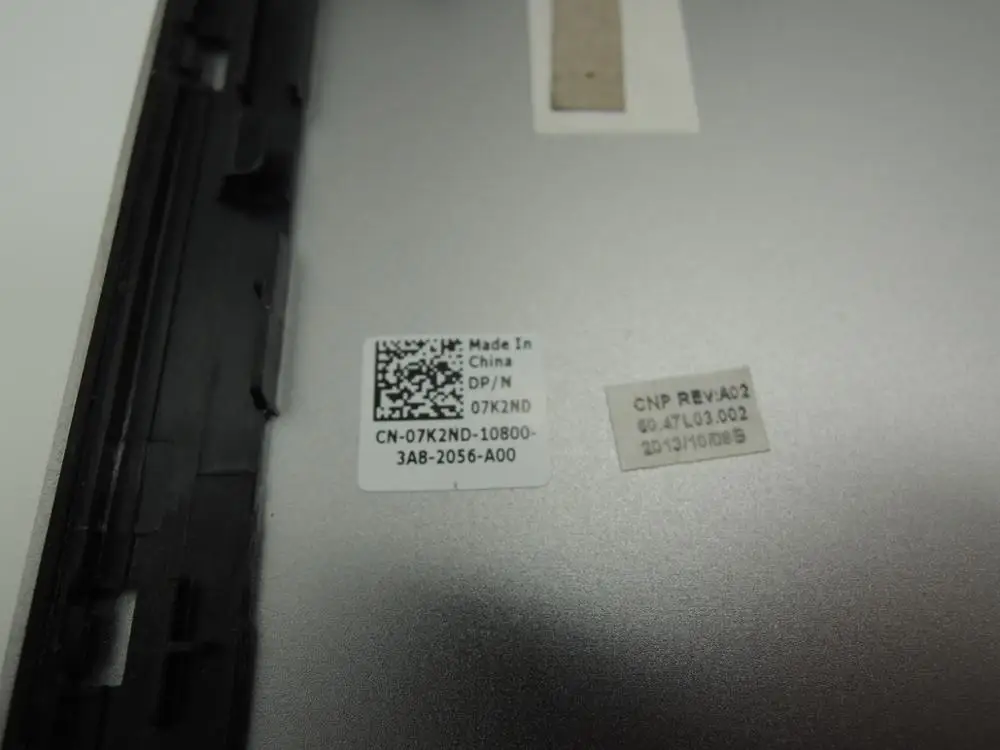 Новая ЖК задняя крышка для Dell Inspiron 15 7000 7537 7K2ND 07K2ND