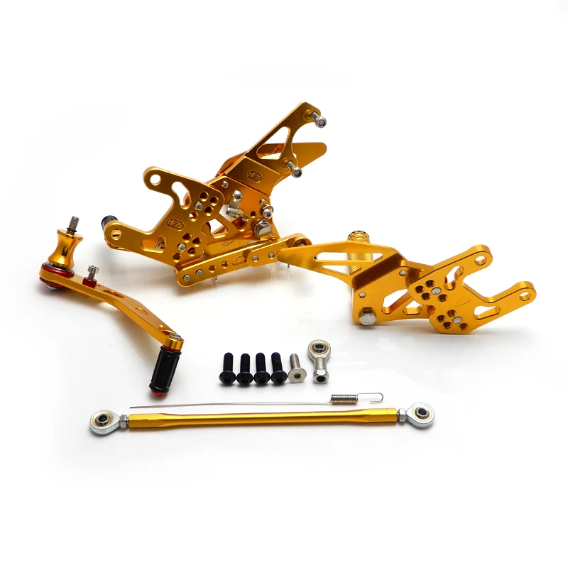 For Honda CBR1000RR 2008 2009 2010 2011 2012 2013 2014 CBR 1000 RR Adjustable Rearsets Rear Sets Foot Pegs Black New (5)